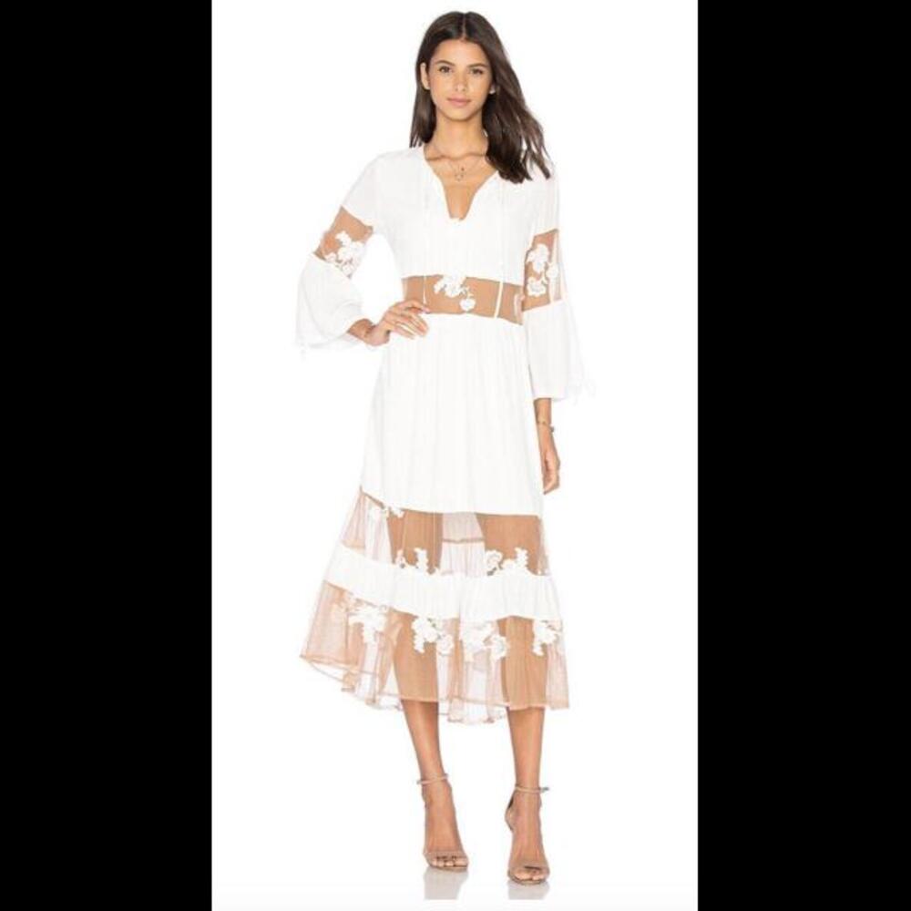 For Love & Lemons Sienna Maxi Dress Size XS